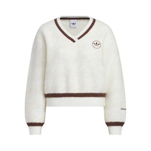 Adidas阿迪达斯三叶草女装2025冬季新款HTTH SWEATER卫衣KC2687