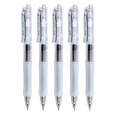 晨光按动中性笔ST头速干刷题笔考试专用超软欧包笔学生黑色水笔简约红笔初中生顺滑碳素签字笔圆珠笔芯走珠笔