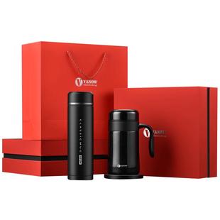 英国Vanow茶水分离保温杯男士2025新款高档礼盒定制泡茶水杯子