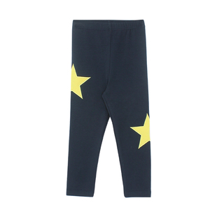 大耳象女童星星打底裤2026春季新款宝儿高弹修身百搭休闲长裤子