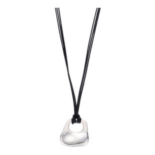 SOFT ROOM银丝刺绣肌理锁包吊坠长项链配饰高级感女小众设计简约