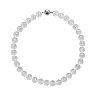 CHEZ LOOPS项链女高级设计感小众度假风颈链轻奢透明白水晶锁骨链