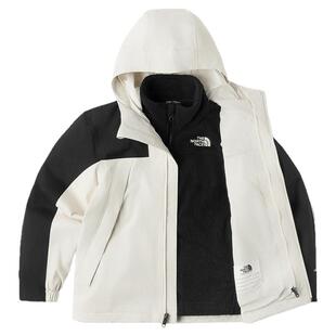 北面童装Antora儿童冲锋衣抓绒三合一秋季新款防水男童外套女8AKB