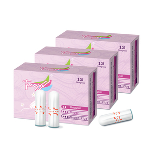 Tmaxx卫生棉条指入式姨妈条塞入式棉棒月经卫生巾游泳专用内置塞