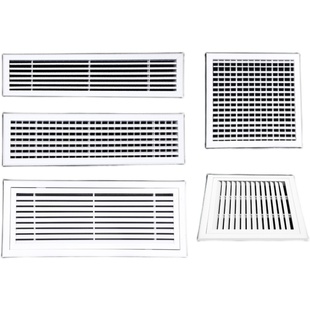 ABS铝合金中央空调出风口格栅单双层百叶平板检修口加长定制回风