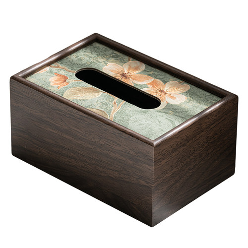 家用纸巾盒定制客厅创意高级餐桌抽纸盒酒店轻奢办公室纸抽盒中式