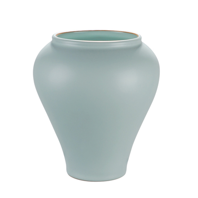 青澹汝窑花瓶景德镇手工陶瓷