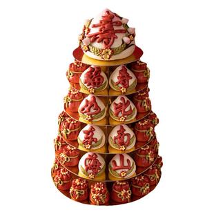 寿桃馒头生日老人纯手工多层花馍面点过寿花饽饽糕点祝寿摆台寿包