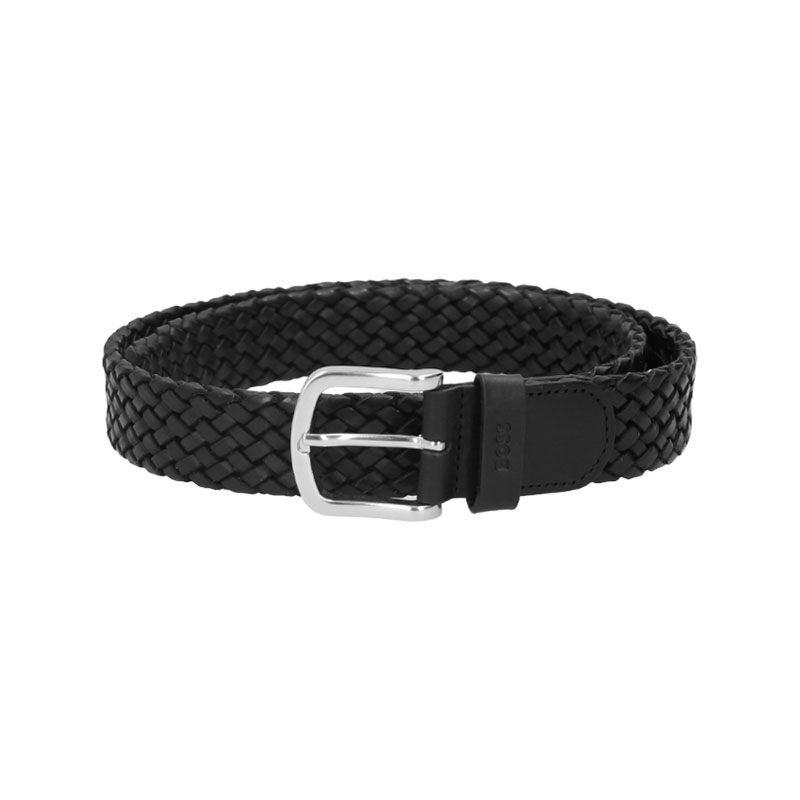 【自营】Hugo Boss 男士不可裁剪编织皮带腰带3.5cm 50471279