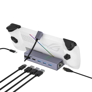 适用于ROG ALLY拓展坞扩展连接电视掌上电脑游戏主机支架充电底座便携基座hdmi投屏网线转换器官方配件win11