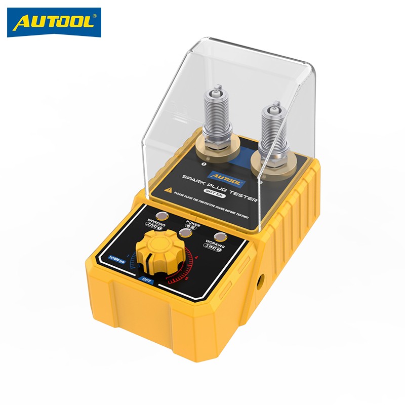 AUTOOL 摩托车汽车火花塞检测仪12V双孔火嘴高压点火试验测试仪