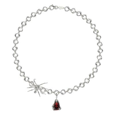 KVK SPIDER 蛛序系列蜘蛛血滴吊坠项链明星同款潮流原创情侣爆款