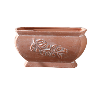 罗马帝陶盆长方形花盆陶瓷大口径红陶花盆透气粗陶盆多肉盆器素烧