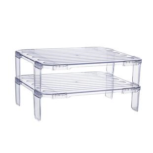 冰箱内部收纳架剩菜置物架分层加高隔板配菜架厨房台面碗盘整理架