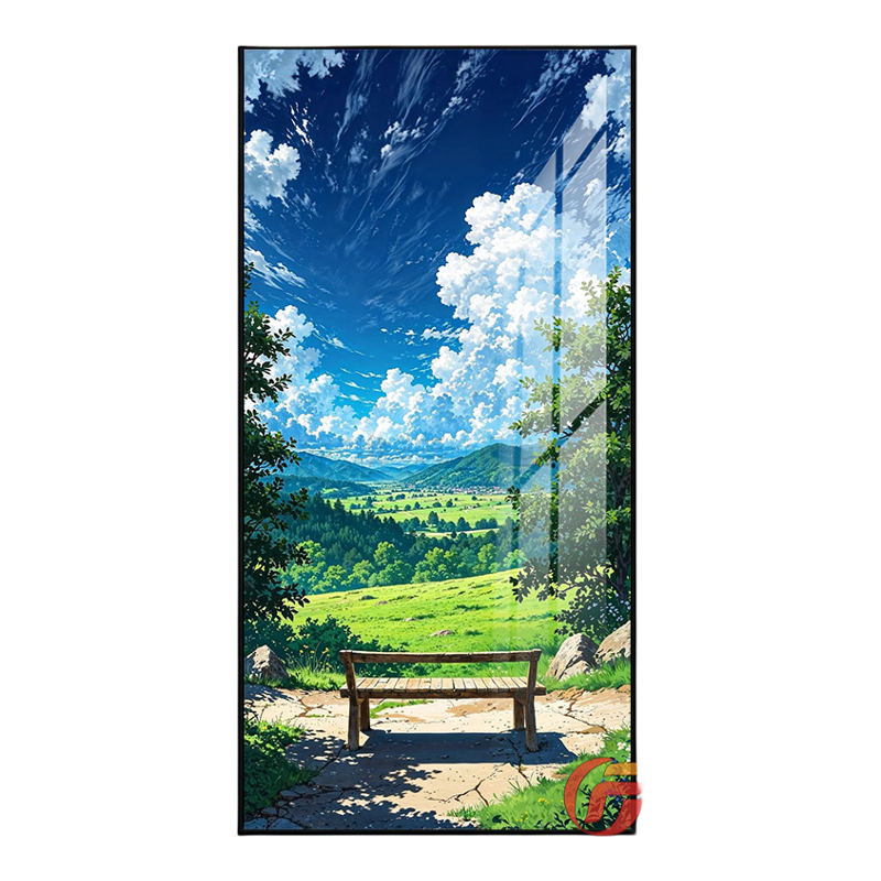 玄关装饰画现代简约宫崎骏治愈风景挂画入户走廊日式小清新壁画