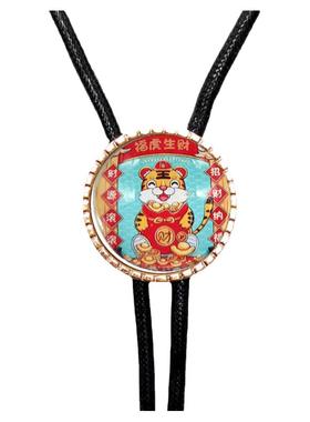 虎年情侣新品项链国潮卫衣挂件