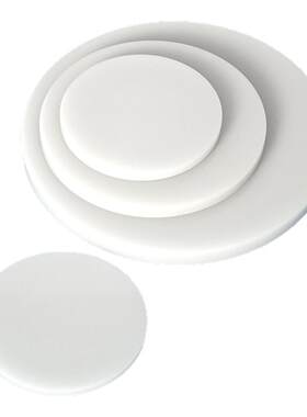 白色pp圆形塑料板打孔胶板定制圆片鱼缸盖板圆环硬塑料圆盘垫板