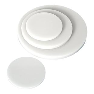 白色pp圆形塑料板打孔胶板定制圆片鱼缸盖板圆环硬塑料圆盘垫板