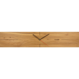 北欧极简  实木挂钟  客厅大气创意钟表摆件原木风格长方形钟之物