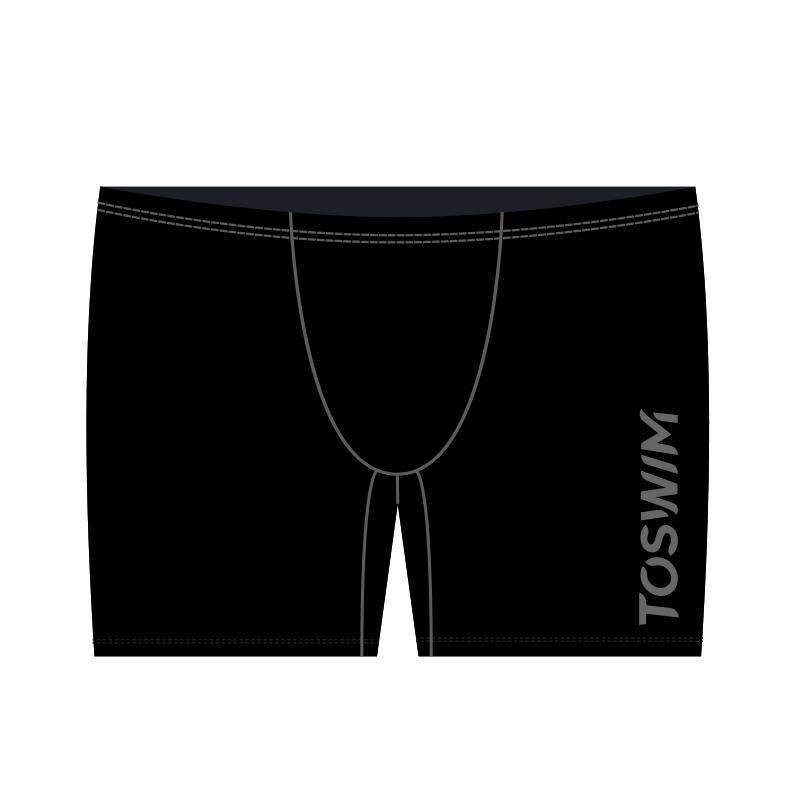 TOSWIM男士平角泳裤成人青少年速干防尴尬泳帽泳镜套装三件套装备