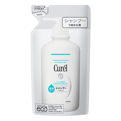 【年货节】curel珂润保湿洗发水补充装360ml清洁顺滑滋润男女可用