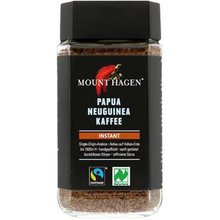 德国有机进口mount hagen阿拉比卡速溶提神无蔗糖美式黑咖啡100g