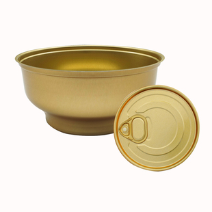 封罐机一次性铝碗佛跳墙燕窝碗 大容量500ML高温蒸煮易拉盖小金碗