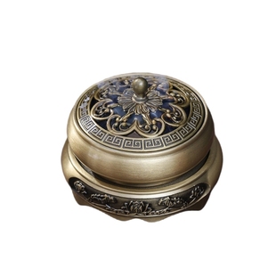 黄铜小香炉家用室内檀香熏佛香炉底座沉香盘香焚香器茶道香篆跨境