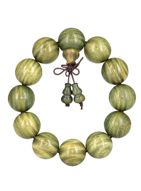 沉香文玩南美洲小孔手串木质佛珠