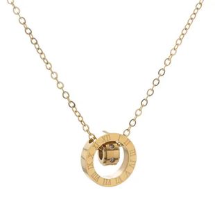 高规格行政搭配!可水洗正式上档次罗马数字项链不掉色锁骨链简约