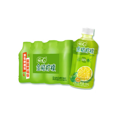 康师傅金桔柠檬茶饮料整箱批发便宜330ML12瓶小瓶夏日解暑饮品