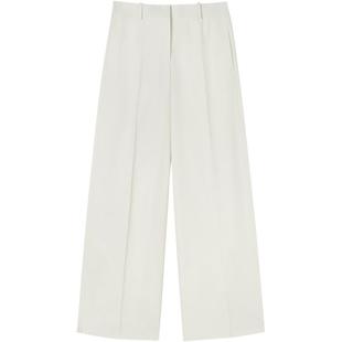 【甄选折扣】JIL SANDER 女士 压褶棉质长裤