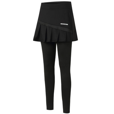 瑜伽健身假两件跑步紧身长裤