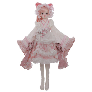 原创正版四分bjd娃娃Libra阿布日式制服少女和风球形关节娃娃全套