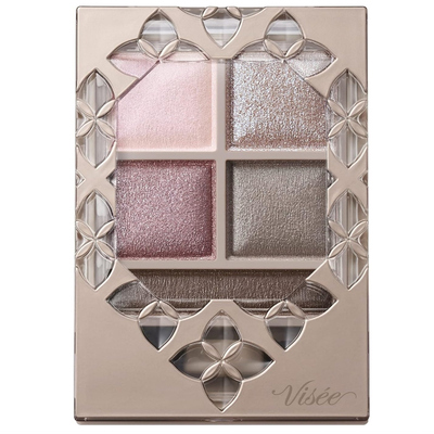 日本本土visee宝石立体四色眼影盘通勤日常日系大地色系5.5g