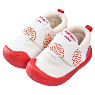 宝宝棉鞋男0一1-3岁2婴儿鞋冬加绒软底女童加厚保暖学步宝宝鞋子