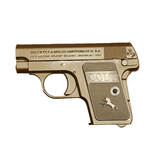 贝壳m1908儿童手拉玩具枪发射器edc解压手枪玩具模型男孩元旦礼物