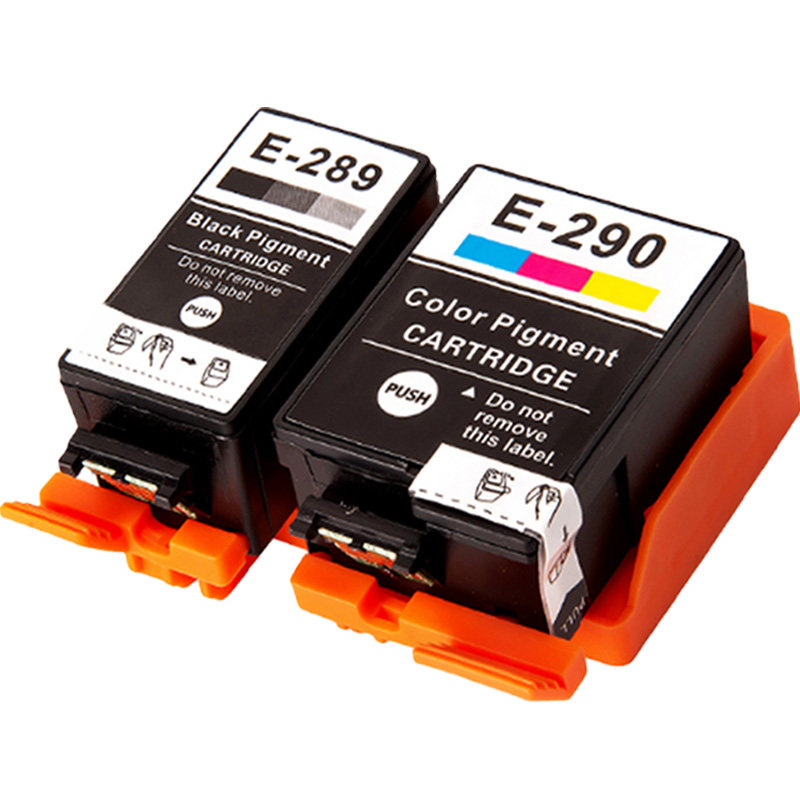 艾印适用EPSON爱普生WF-100墨盒WF-110 T289 T290黑色彩色墨盒墨水T2950便携式打印机维护箱废墨仓颜料墨水盒