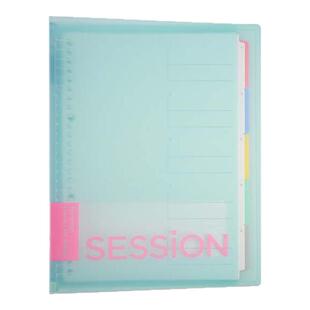 日本maruman满乐文session活页本彩色索引科目分类笔记本B5高颜值