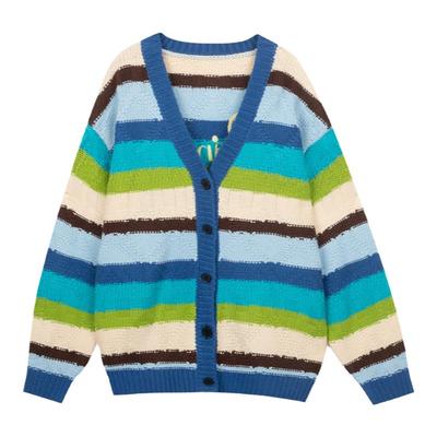 INXX刺绣情侣开衫毛衣