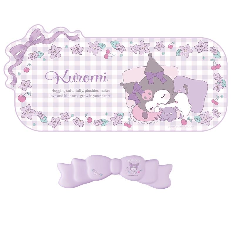 极想三丽鸥鼠标垫超大桌垫办公防滑护腕女生HelloKitty键盘垫腕托