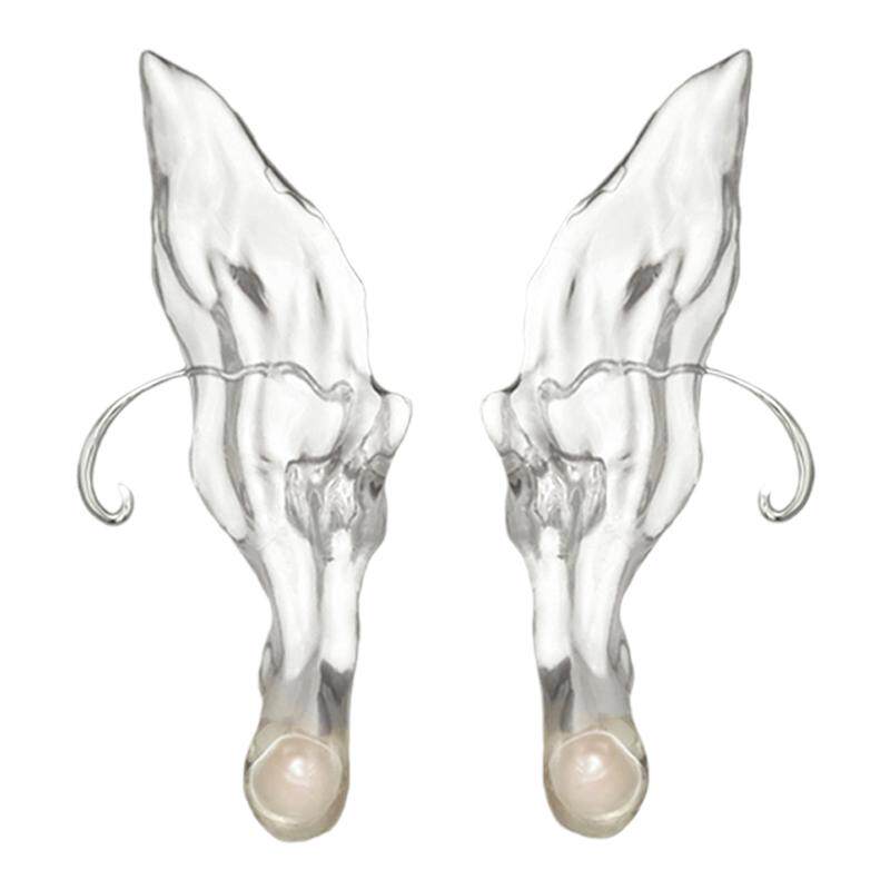PEARLONA呼吸坠落耳挂珍珠精灵饰品赵粤蒲熠星朱志鑫同款【单只】