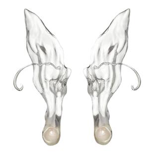 PEARLONA呼吸坠落耳挂珍珠精灵饰品赵粤蒲熠星朱志鑫同款【单只】
