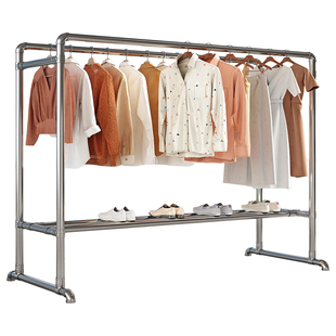 镀锌钢管晾衣架落地室外户外双杆晒被子凉衣架家用阳台水管挂衣架