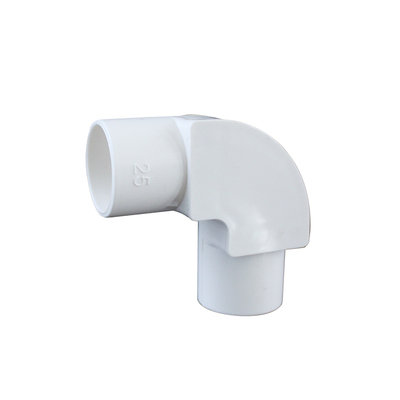 PVC带盖弯头4分线管配件直角接头