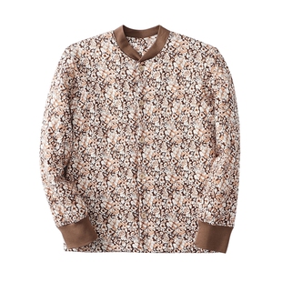 中老年冬季桑蚕丝小棉袄女脱卸内胆开衫妈妈装棉衣中长款加厚保暖