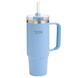 WEDGWOOD威基伍德陶瓷涂层内胆野草莓保温杯随身杯吸管杯礼物