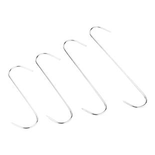 不锈钢加粗尖头吊挂腊肉钩子S型挂钩牛肉羊肉腌肉钩卤味烤鸭炉勾