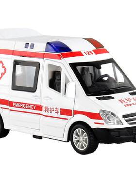 儿童奔驰合金120救护车玩具车