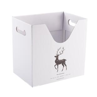 纸质装书收纳箱储物箱多功能整理箱离职文件箱超硬牛皮纸收纳箱